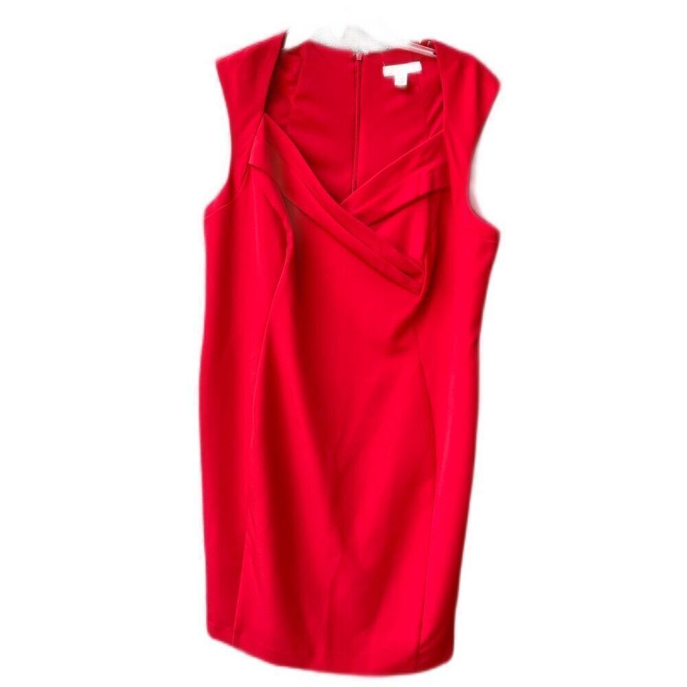 “CB established 1962 “size 14 red sleeveless lined sheath dress